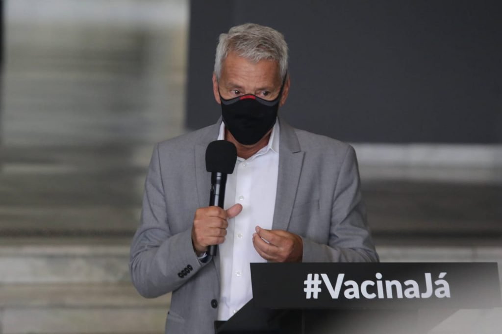 João Gabbardo em coletiva em 11 de janeiro.