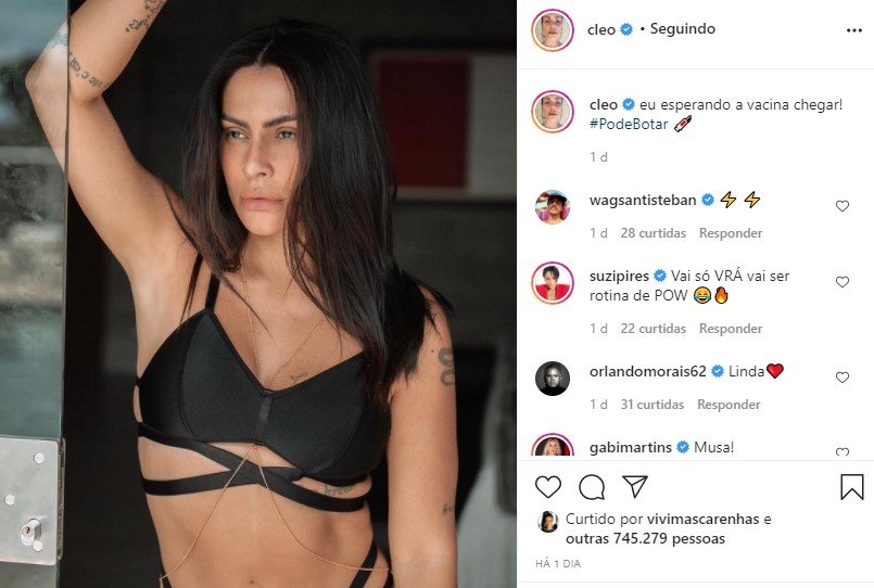 Cleo no Instagram