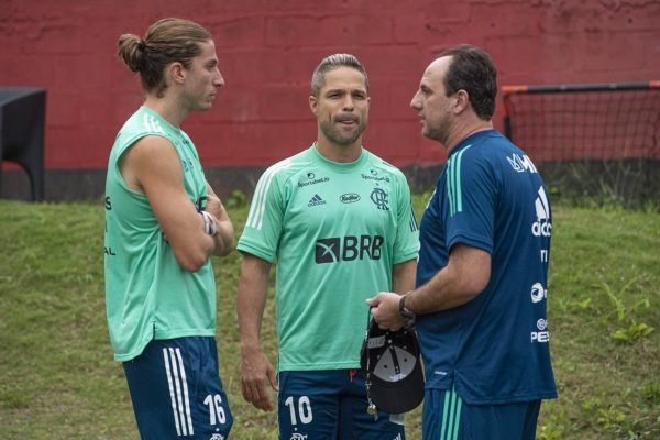 Filipe Luis, Diego e Ceni Flamengo