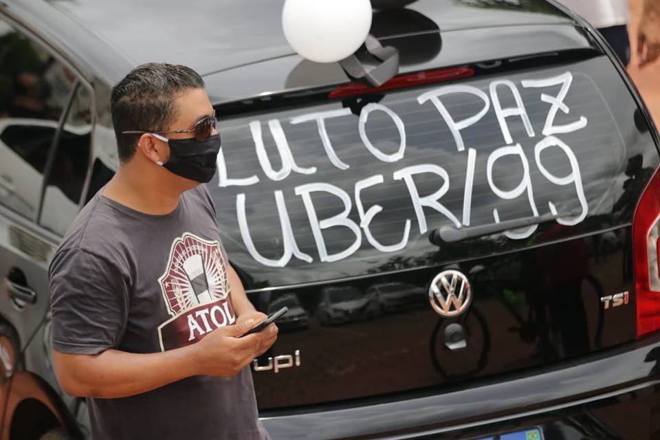 Protesto de motoristas de aplicativo