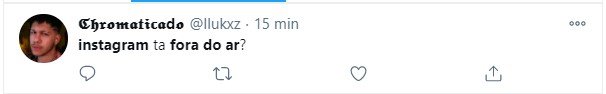 Tweet sobre Instagram