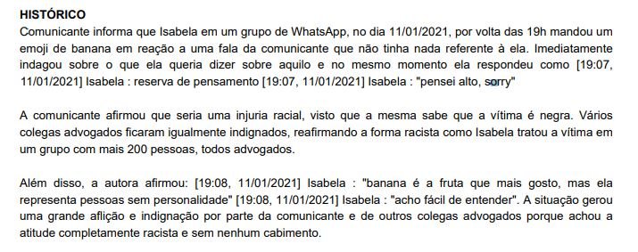Advogada denuncia colega por injúria racial no DF boletim de ocorrência
