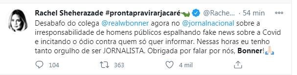 Bonner assunto nos TTs do Twitter 4