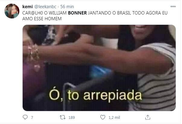 Bonner assunto nos TTs do Twitter 4