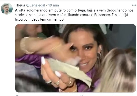 Anitta é criticada