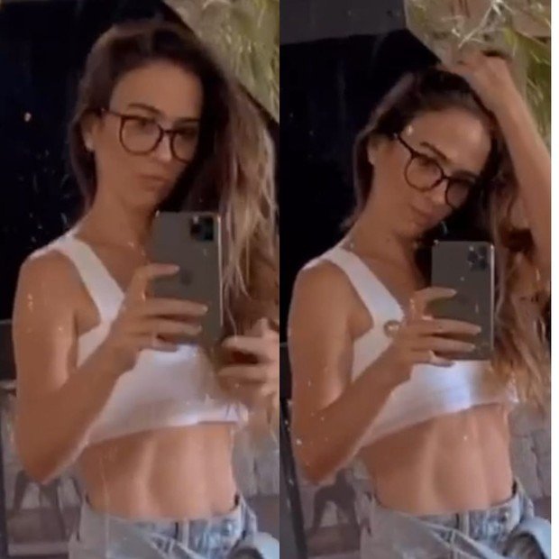 Tatá Werneck exige barriga malhada
