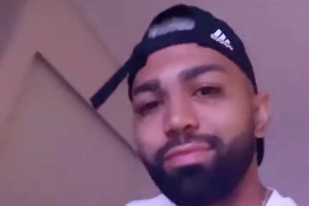 Gabigol no hotel em Brasília