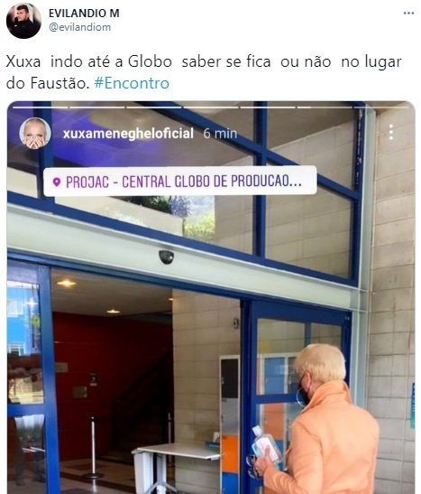 Xuxa no lugar do Fautão