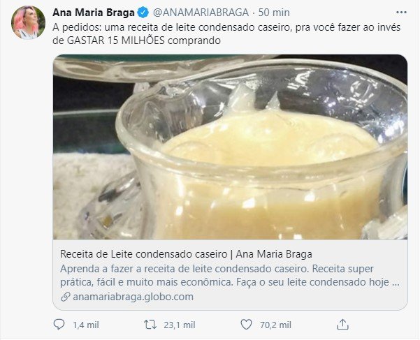 Post de Ana Maria Braga