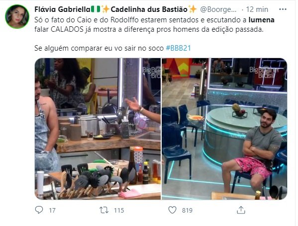 Os telespectadores compararam os participantes atuais com os da edição anterior