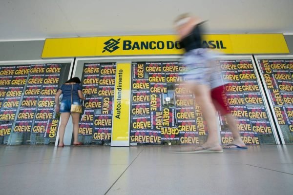 Greve de funcionários do Banco do Brasil, em Brasília