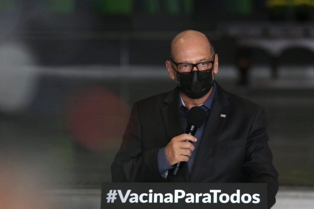 O secretário Estadual de Saúde Jean Gorinchteyn, apresenta nesta sexta-feira (05), no Palácio dos Bandeirantes, zona sul de São Paulo, informações sobre o combate ao coronavírus (COVID-19).