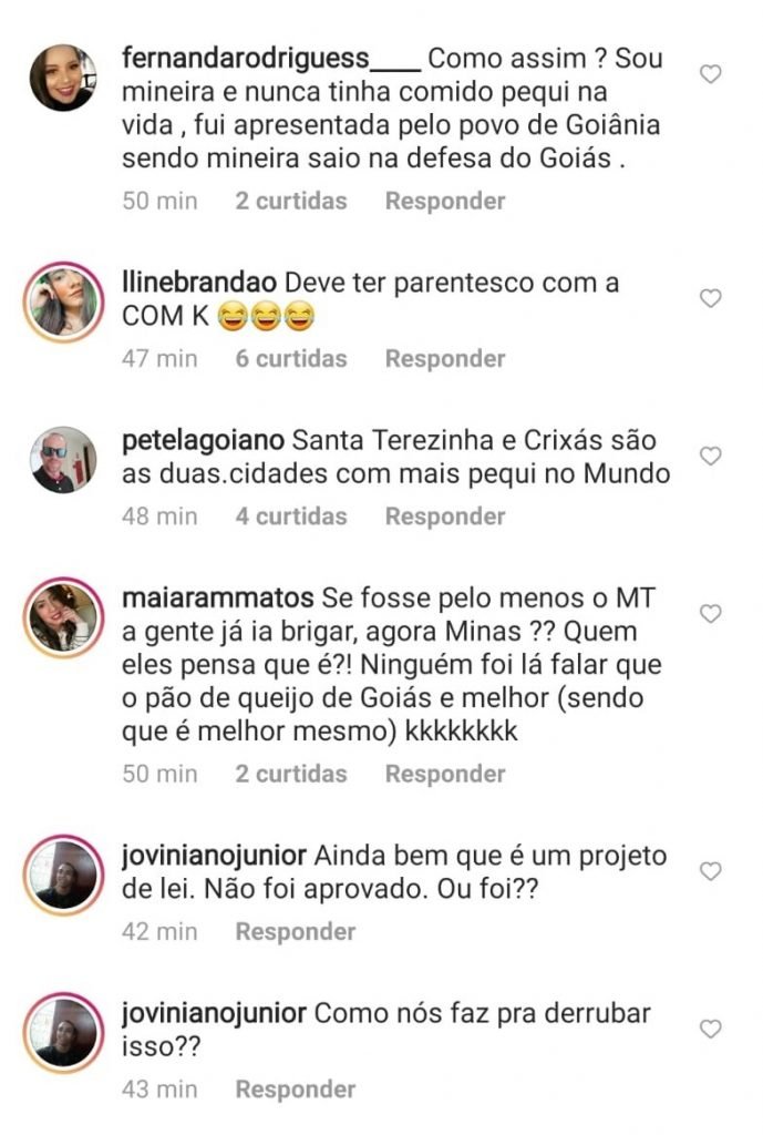 Perfil Enquanto Isso em Goiás, no Instagram