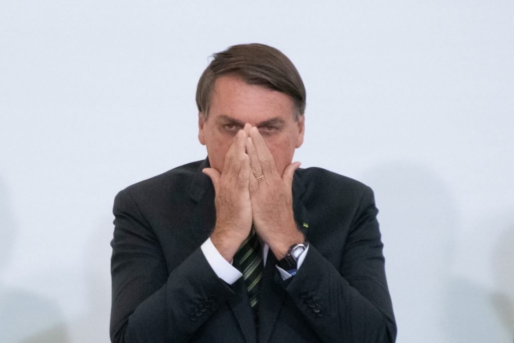 O presidente Jair Bolsonaro participa do Lançamento da plataforma Participa + Brasil, no Palácio do Planalto