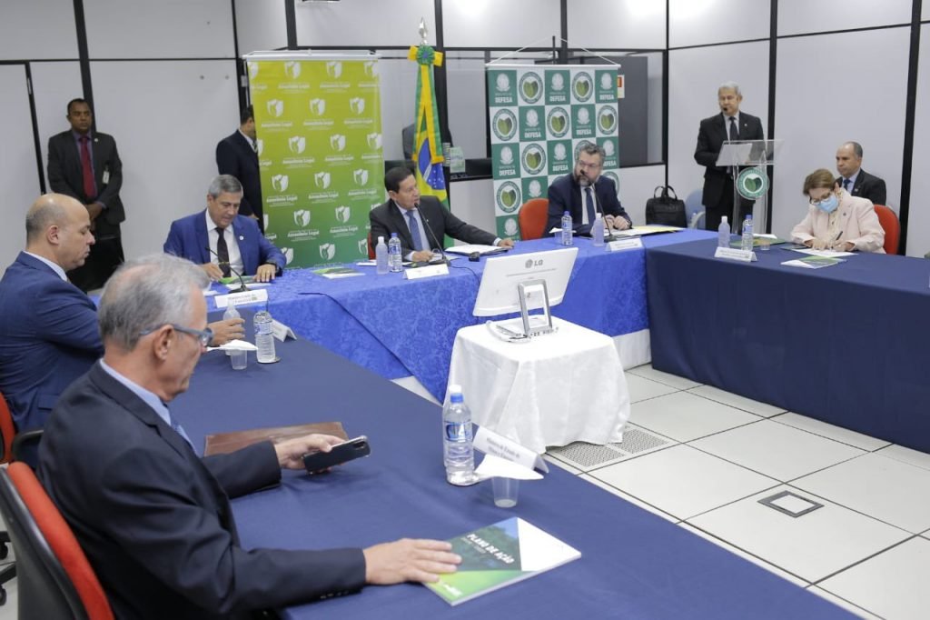 Hamilton Mourão comanda a IV Reunião do Conselho Nacional da Amazônia Legal - Reprodução/Twitter