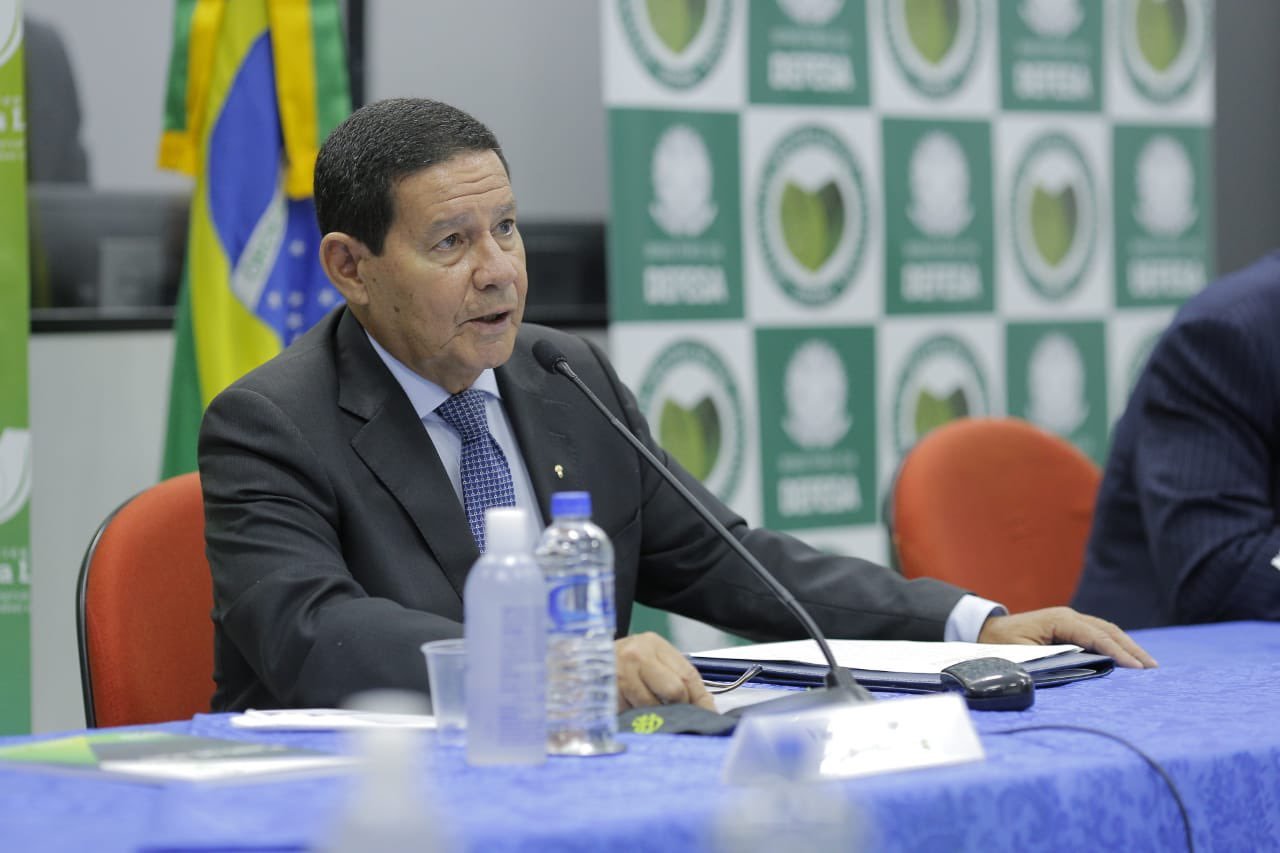 Hamilton Mourão comanda a IV Reunião do Conselho Nacional da Amazônia Legal - Reprodução/Twitter