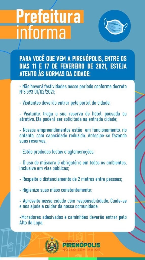 Informativo de Carnaval em Pirenópolis