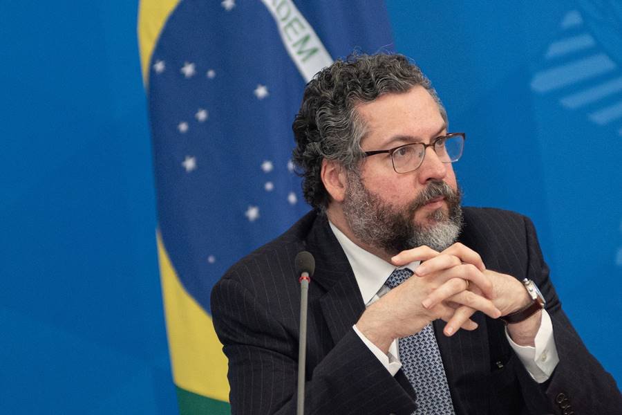 O ministro das Relações Exteriores, Ernesto Araújo