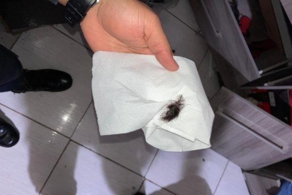 Homem corta o cabelo de ex-companheira