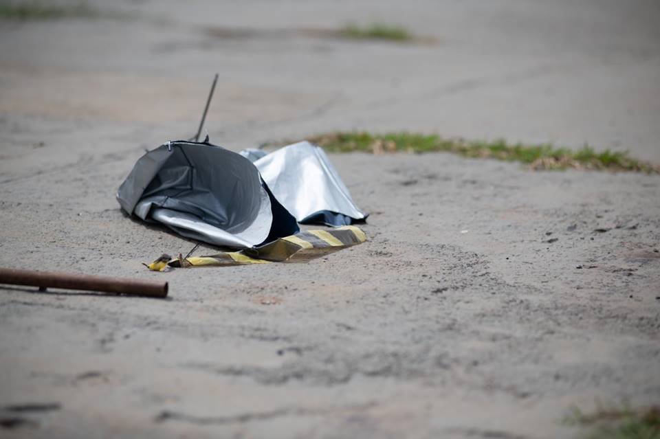 Local onde morreu Rosileia, em Taguatinga
