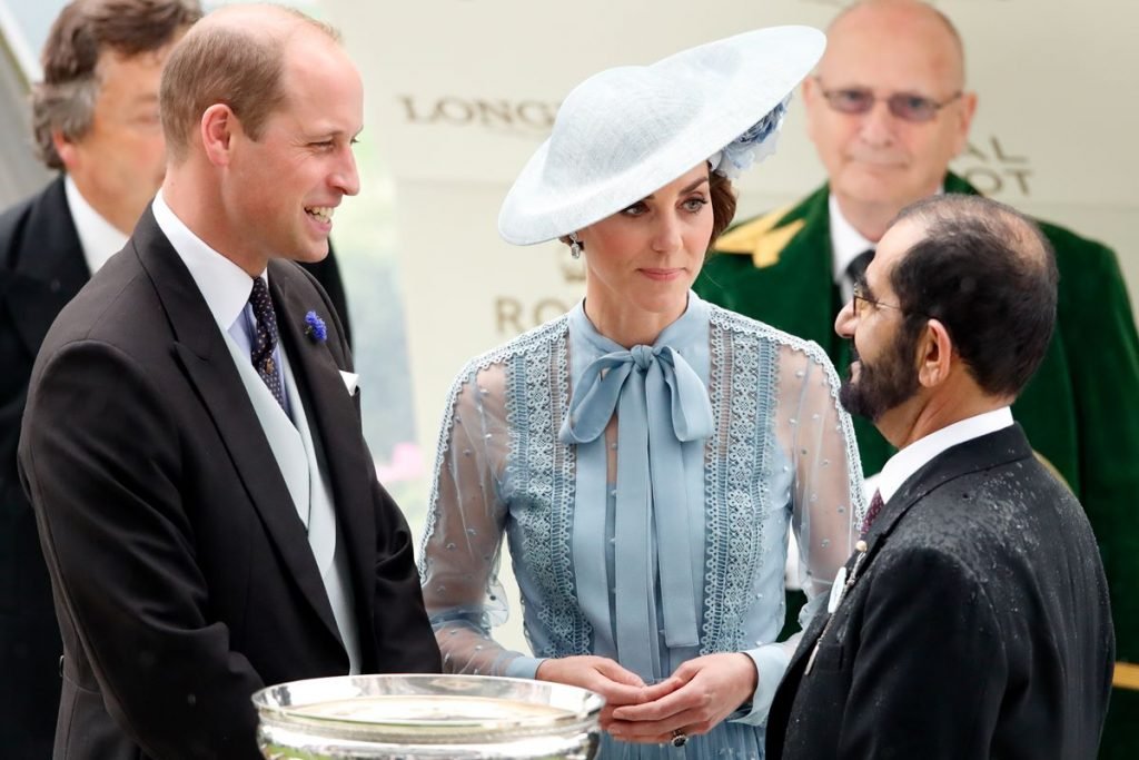 Príncipe William, Kate Middleton e Mohammed bin Rashid Al Maktoum