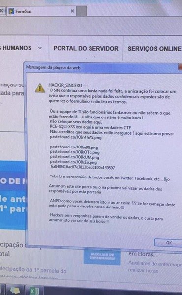 DataSus sofre novo ataque e hacker ironiza