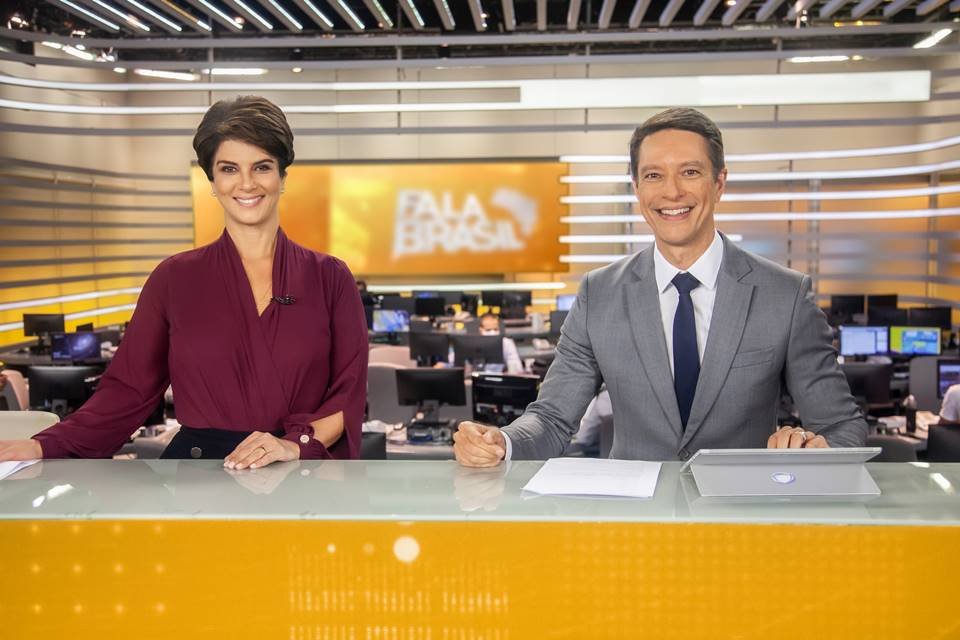 Mariana Godoy e Sergio Aguiar no Fala Brasil