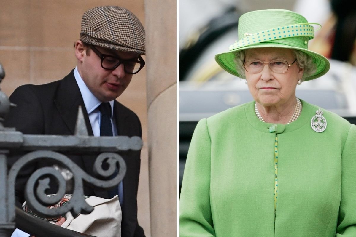 Simon Bowes-Lyon e rainha Elizabeth