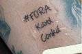 Tatuagem Fora Karol Conká