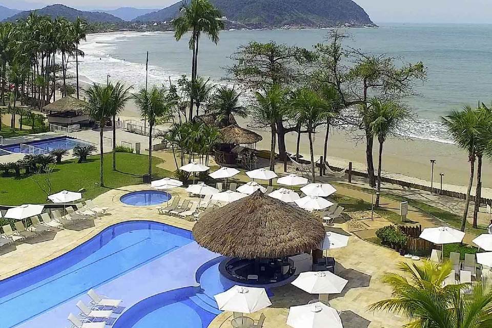 Hotel Jequitimar, de Silvio Santos, que fica no Guarujá (SP)