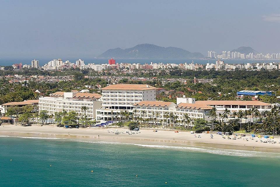 Hotel Jequitimar, de Silvio Santos, que fica no Guarujá (SP)