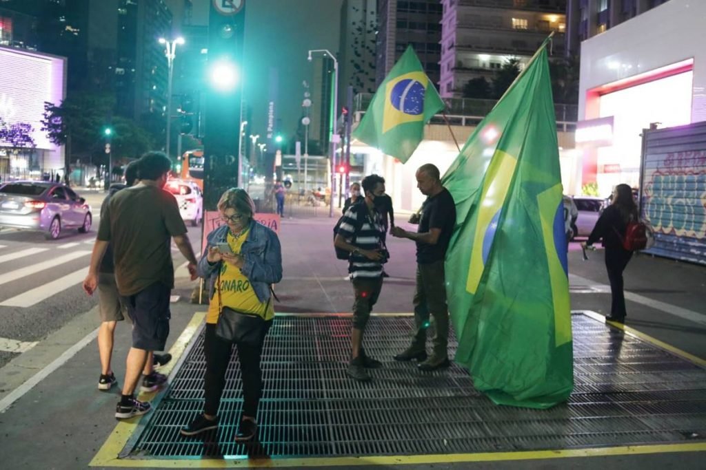 Protesto contra João Doria na Avenida Paulista, em São Paulo