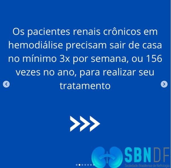 Sociedade Brasiliense de Nefrologia cobra inclusão de pacientes que fazem hemodiálise na vacinação contra Covid-19