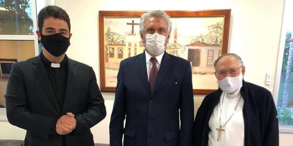 Padre Robson, Caiado e Dom Washington