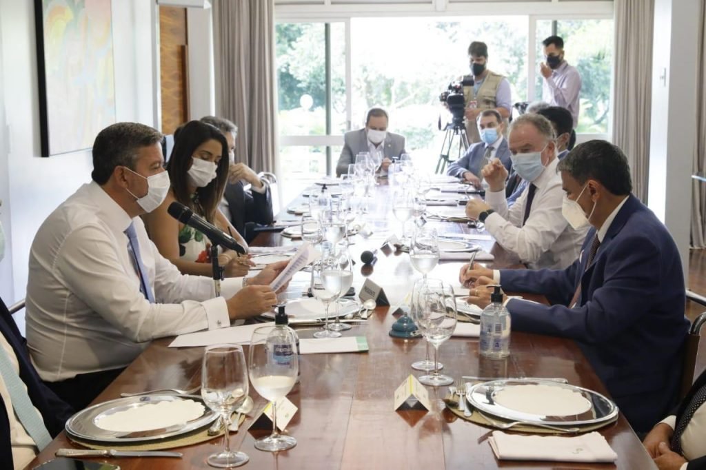 reunião do presidente da Câmara, Arthur Lira, com governadores