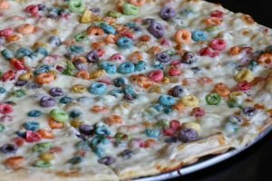 Pizza de Froot Loops