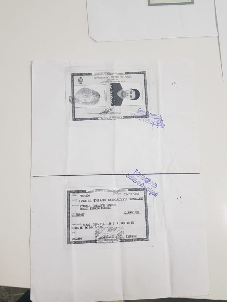 Documentos falsos apreendidos pela Copatri