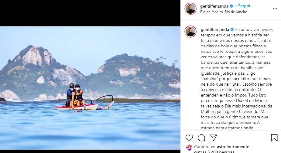 Famosas sobre Dia Internacional da Mulher
