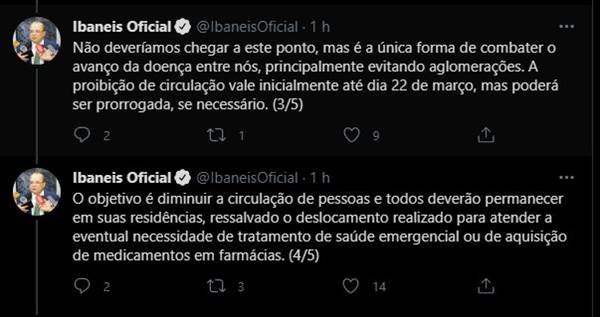 O governador Ibaneis Rocha (MDB) decretou toque de recolher no Distrito Federal