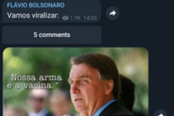 Telegram Flávio Bolsonaro