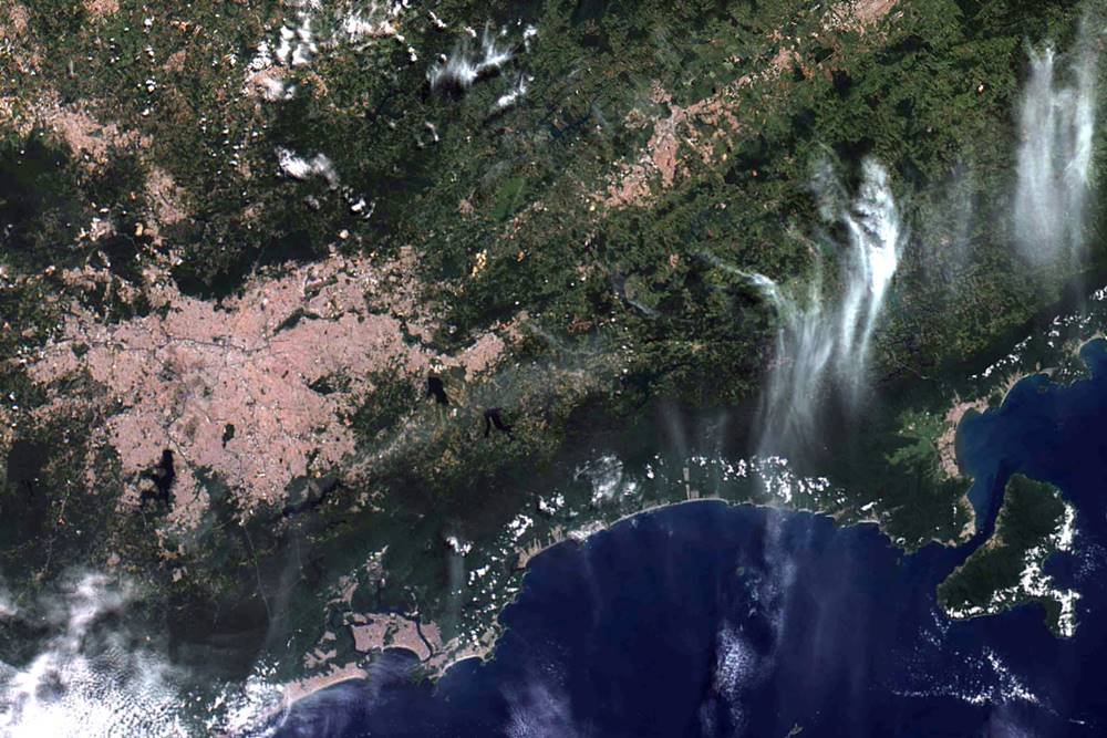 Imagem do satélite Amazonia-1, do Inpe