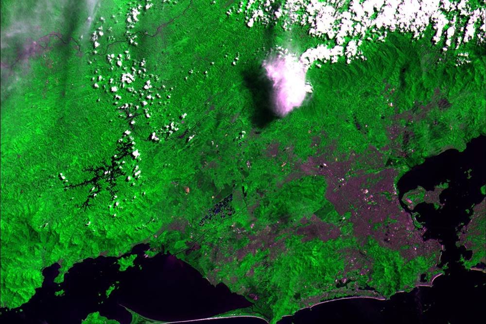 Imagem do satélite Amazonia-1, do Inpe