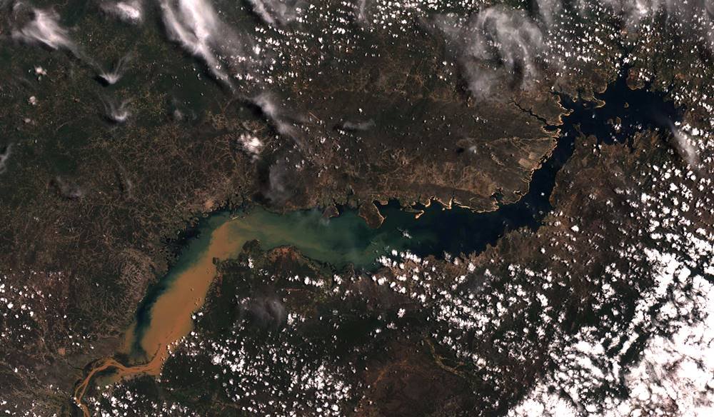 Imagem do satélite Amazonia-1, do Inpe