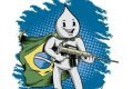 Zé Gotinha na versão de Eduardo Bolosnaro