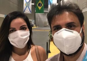 Médico intensivista Cláudio Chagas (RJ) e esposa, que é dermatologista
