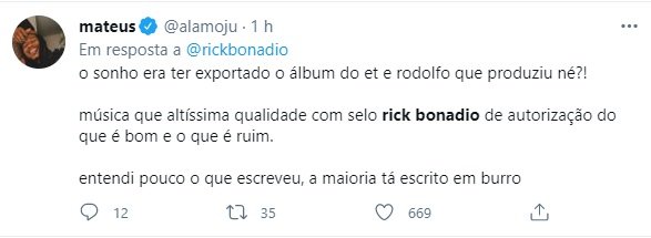 Twitter Rick Bonadio