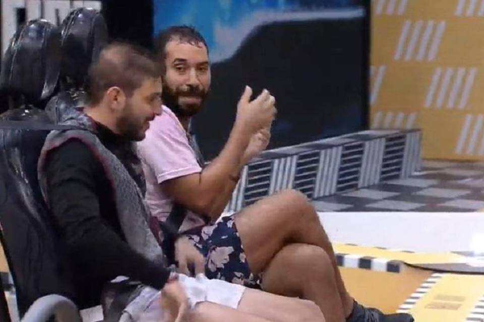 Caio e Gil em Prova do Líder do BBB21