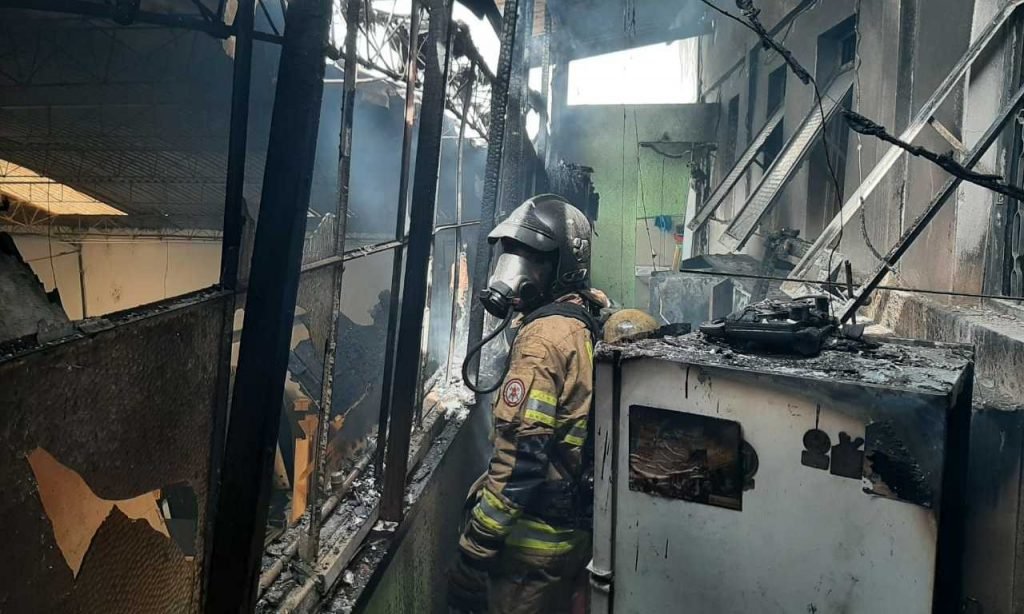 Incêndio em hotel no Núcleo Bandeirante