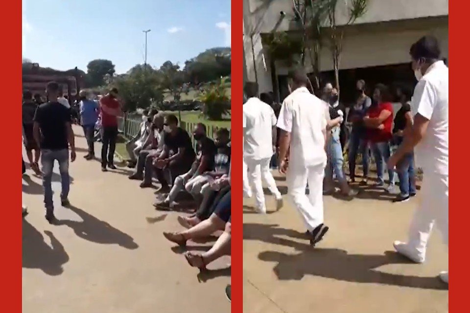 Aglomeração em sepultamentos no Cemitério Vila Formosa, em SP