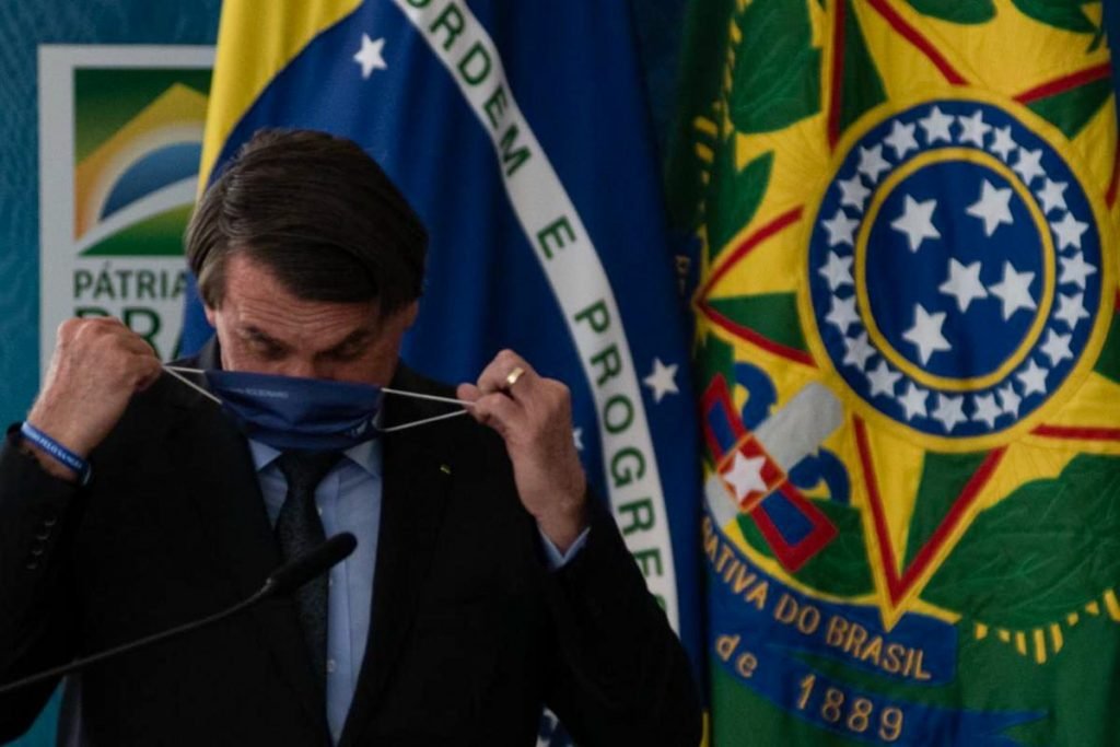 O presidente Jair Bolsonaro (sem partido), durante anúncio de investimentos para o Programa Águas Brasileiras